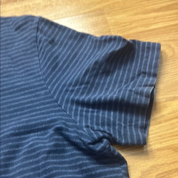 Blue Short Sleeve Tee with Stripes - Picture 9 of 9